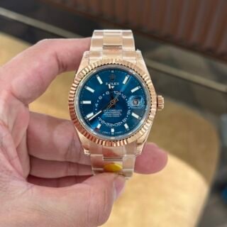 Rolex Sky-Dweller 336935 Replica 11 Watch Rose Gold Noob Factory 42mm - Đồng Hồ Replica 1:1