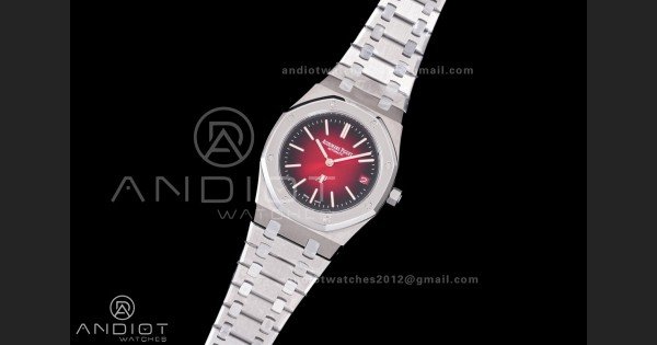Royal Oak 39mm Titanium 16202XT ZF 1:1 Best Edition Red Dial on Bracelet A7121