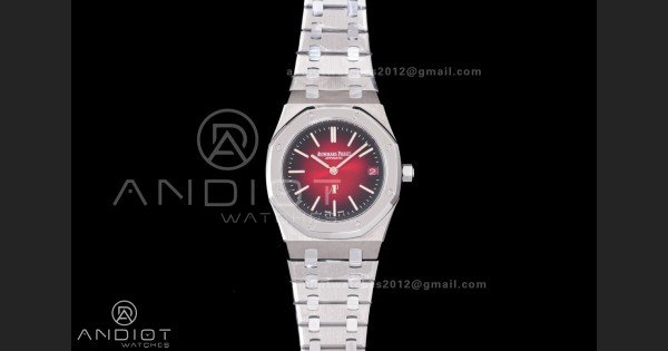 Royal Oak 39mm Titanium 16202XT ZF 1:1 Best Edition Red Dial on Bracelet A7121