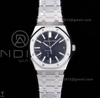 Royal Oak 41mm 15510 SS DDF 1:1 Best Edition Black Dial on SS Bracelet DD4302 Super Clone