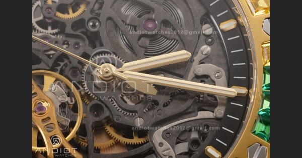 Royal Oak 41mm Frosted 15412 YG THBF 1:1 Best Edition Rainbow Bezel on RG Bracelet SA3132 V2