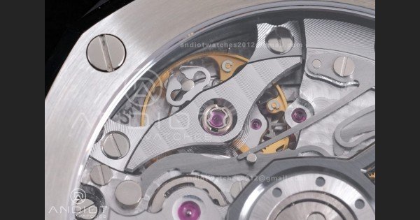 Royal Oak Chrono 26240 Black Ceramic APSF 1:1 Best Edition on Ceramic Bracelet SA4401 Super Clone V2 (Free Sprung)