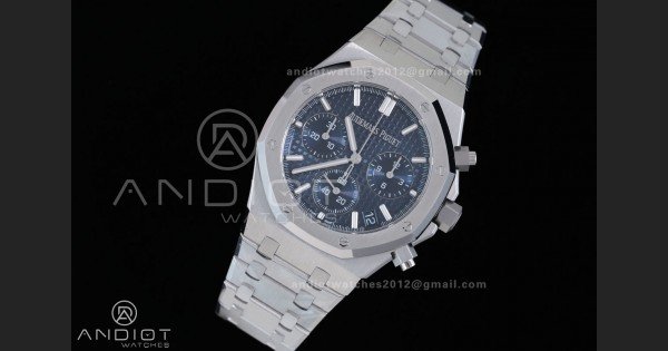 Royal Oak Chrono 26240 SS APSF 1:1 Best Edition Blue Dial on SS Bracelet SA4401 Super Clone