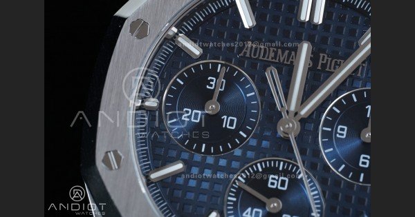 Royal Oak Chrono 26240 SS APSF 1:1 Best Edition Blue Dial on SS Bracelet SA4401 Super Clone