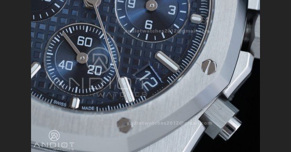 Royal Oak Chrono 26240 SS APSF 1:1 Best Edition Blue Dial on SS Bracelet SA4401 Super Clone