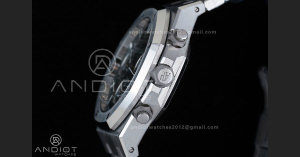 Royal Oak Chrono 26240 SS APSF 1:1 Best Edition Blue Dial on SS Bracelet SA4401 Super Clone