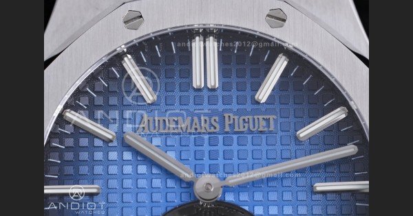 Royal Oak SS Tourbillon BBSF Blue Sunburst Tapisserie Dial on SS Bracelet