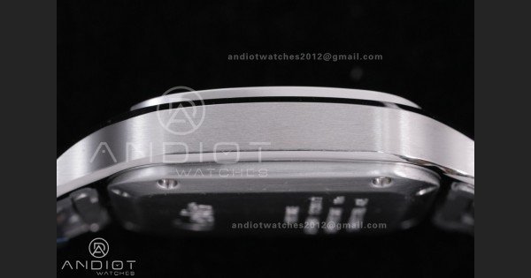 Santos de Cartier 35mm SS AF 1:1 Best Edition White Dial on SS SmartLinks Bracelet MIYOTA 9015