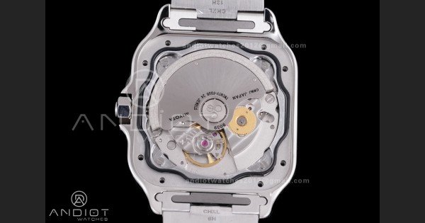 Santos de Cartier 35mm SS BVF 1:1 Best Edition Green Dial on SS SmartLinks Bracelet MIYOTA 9039