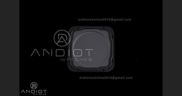 Santos de Cartier 40mm PVD BVF 1:1 Best Edition Black Dial on Black Leather Strap MIYOTA 9015