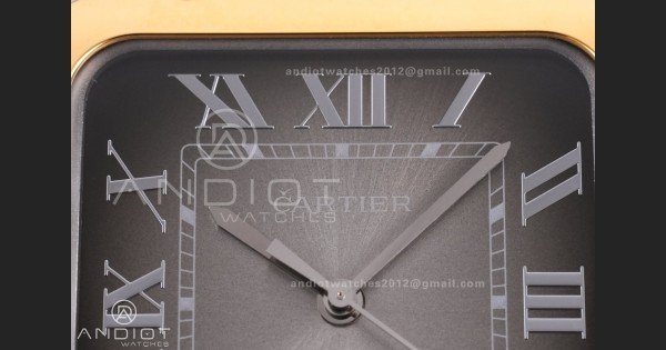 Santos de Cartier 40mm SS/YG BVF 1:1 Best Edition Gray Dial on SS/YG SmartLinks Bracelet MIYOTA 9015