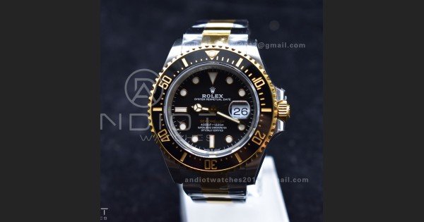 Sea-Dweller Two Tone SS/YG 126603 VSF Best Edition Black Dial on SS/YG Bracelet VS3235