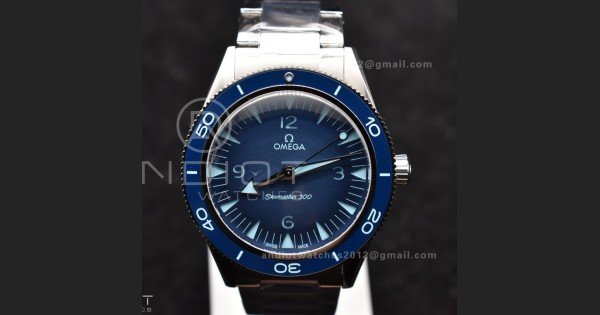 Seamaster 300 Heritage VSF 1:1 Best Edition Blue Dial on SS Bracelet A8912 Super Clone
