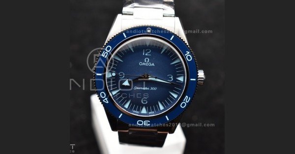 Seamaster 300 Heritage VSF 1:1 Best Edition Blue Dial on SS Bracelet A8912 Super Clone