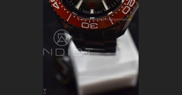 Seamaster 6000M Ultra Deep SS TF 1:1 Best Edition Gray Dial Orange Ceramic Bezel on SS Bracelet A2824