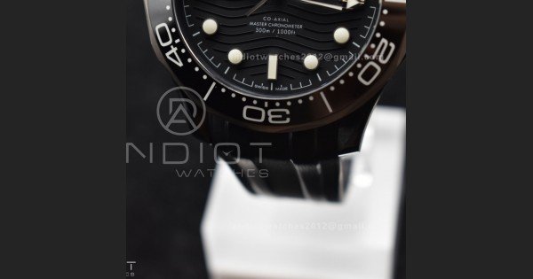 Seamaster Diver 300M PVD VSF Best Edition Black Dial on Black Rubber Strap A8806