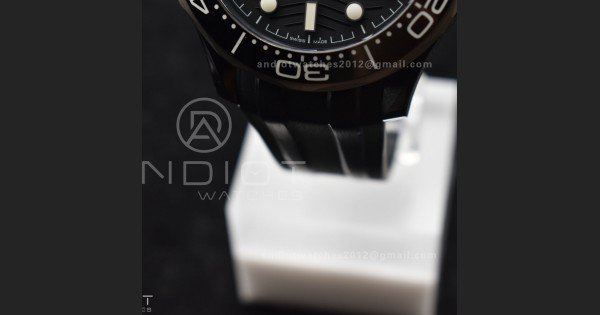 Seamaster Diver 300M PVD VSF Best Edition Black Dial on Black Rubber Strap A8806