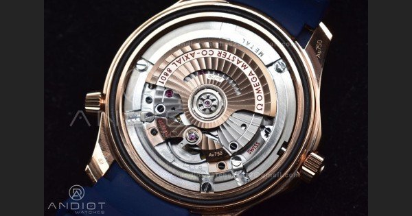 Seamaster Diver 300M SS/RG VSF 1:1 Best Edition Blue Ceramic Blue Dial On SS Bracelet A8800