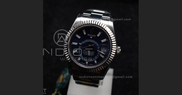 Sky-Dweller 326934 904L SS ZF 1:1 Best Edition Blue Dial on SS Bracelet A2824