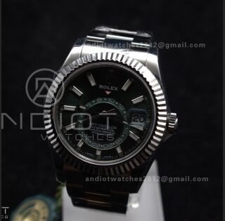 Sky-Dweller 326934 904L SS ZF 1:1 Best Edition Green Dial on SS Bracelet A2824