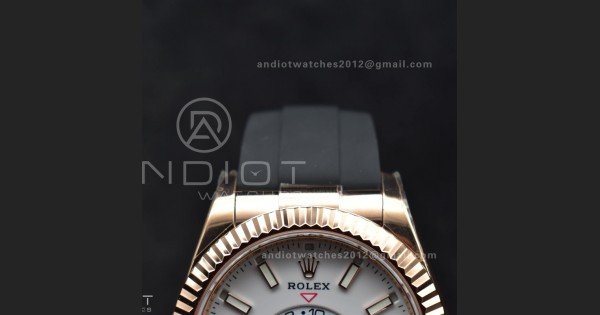 Sky-Dweller 336235 RG ZF 1:1 Best Edition White Dial on Oyster-flex Strap A23J (Gain Weight)