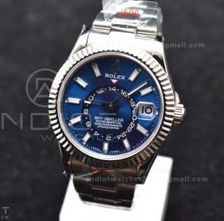 Skydweller SS TWF Best Edition Blue Dial on SS Bracelet A23J