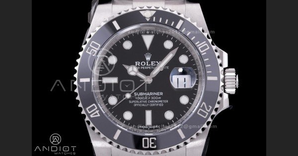 Submariner 116610 LN Black Ceramic C+F 904L 1:1 Best Edition On SS Bracelet VR3135