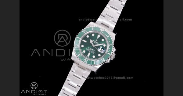 Submariner 116610 LV Green Ceramic C+F 904L 1:1 Best Edition On SS Bracelet VR3135