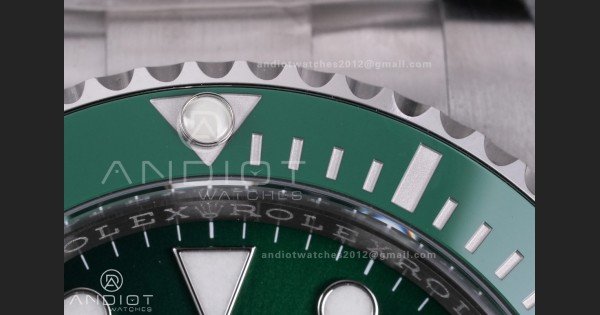 Submariner 116610 LV Green Ceramic C+F 904L 1:1 Best Edition On SS Bracelet VR3135