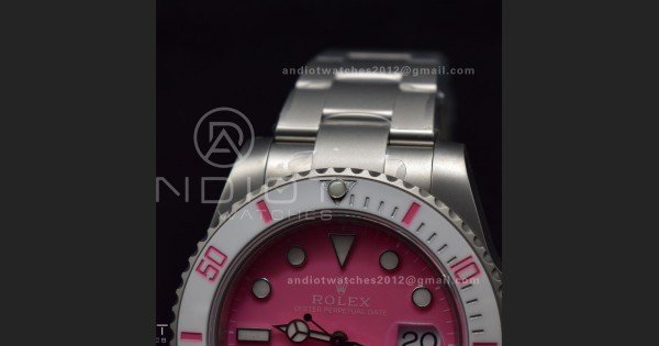 Submariner DIW Sandblasted VSF 1:1 Best Edition Pink Dial On SS Bracelet VS3135