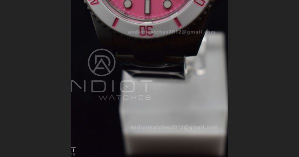 Submariner DIW Sandblasted VSF 1:1 Best Edition Pink Dial On SS Bracelet VS3135