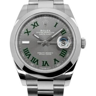 Superclone Rolex Datejust Rhodium Dial 126300 "Wimbledon" Oyster 41 mm