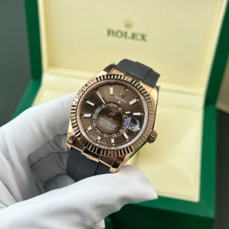 Superclone Rolex Sky-Dweller Chocolate Dial 336235