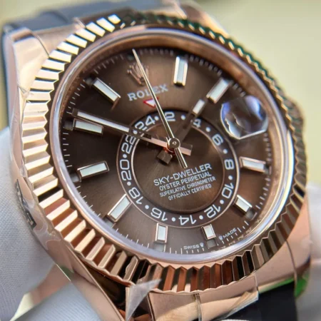 Superclone Rolex Sky-Dweller Chocolate Dial 336235