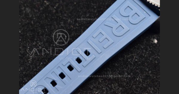 Superocean Automatic 44 TF 1:1 Best Edition Blue Dial Black Bezel On Black Rubber Strap A2824