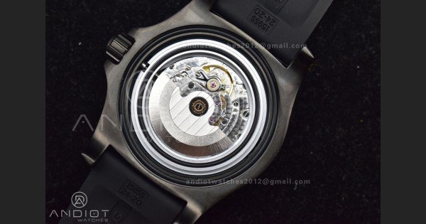 Superocean Automatic 44 TF 1:1 Best Edition Blue Dial Black Bezel On Black Rubber Strap A2824