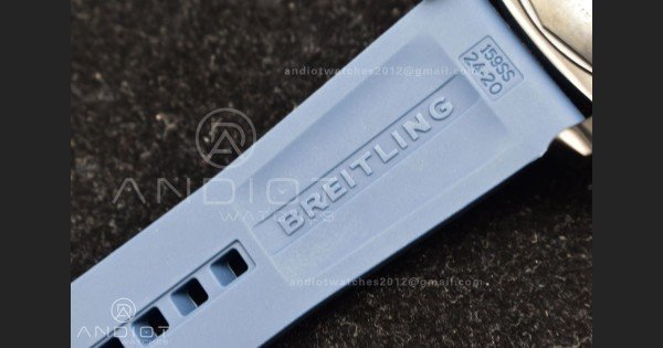 Superocean Automatic 44 TF 1:1 Best Edition Blue Dial Black Bezel On Black Rubber Strap A2824