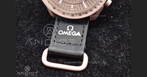 Swatch x Omega Bioceramic Moonwatch Mission to Jupiter on Nylon Strap Quartz