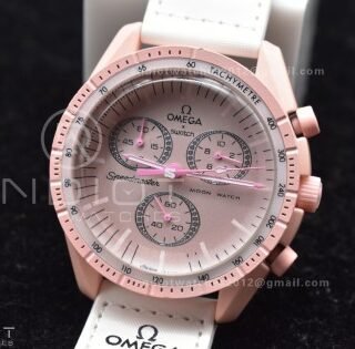 Swatch x Omega Bioceramic Moonwatch Mission to Venus on Nylon Strap Quartz