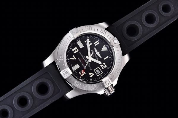 Swiss Breitling Avenger II Seawolf A1733110.BC31 Replica Men’s 45mm Watch – Black Dial & Rubber Strap