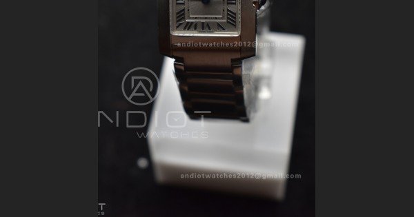 Tank Francaise Small SS KRF 1:1 Best Edition White Dial on SS Bracelet Ronda Quartz