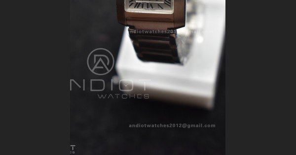 Tank Francaise Small SS KRF 1:1 Best Edition White Dial on SS Bracelet Ronda Quartz