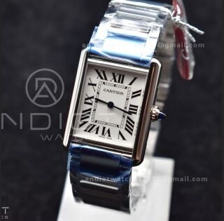 Tank Solo 27.5mm K11F SS White Dial On SS Bracelet Ronda Quartz