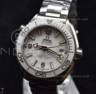 VS Factory White 39.5mm Seamaster Planet Ocean 600m Made 1:1 like Genuine