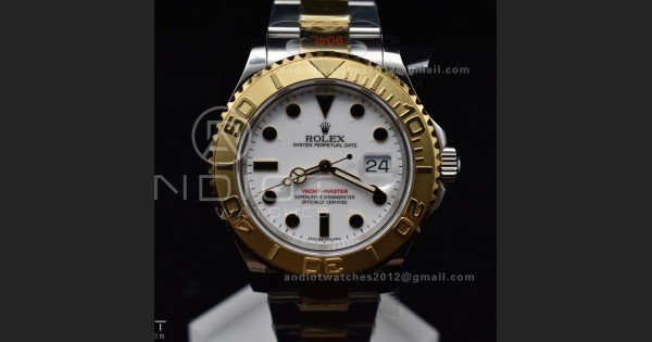 Yacht-Master 116623 YG Plated GMF Best Edition White Dial on SS/YG Bracelet SA3135