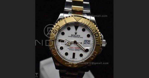 Yacht-Master 116623 YG Plated GMF Best Edition White Dial on SS/YG Bracelet SA3135