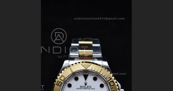 Yacht-Master 116623 YG Plated GMF Best Edition White Dial on SS/YG Bracelet SA3135