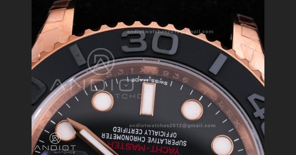 Yacht-Master 116655 VSF 1:1 Best Edition Black Ceramic Bezel on Oysterflex Rubber Strap VS3135