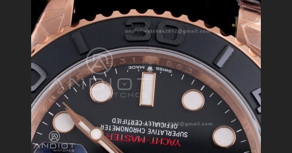 Yacht-Master 126655 VSF 1:1 Best Edition Black Ceramic Bezel on Oysterflex Rubber Strap VS3235