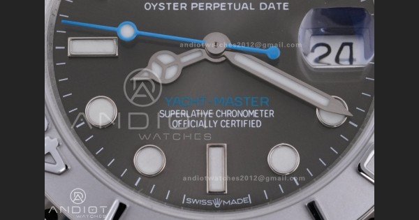 Yacht-Master 37mm 268622 CSF 1:1 Best Edition Grey Dial 904L SS Case and Bracelet SA2236